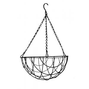 Hanging basket zwart gecoat - Hanging basket Ø 25 cm