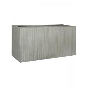 Cuboid Ridged Vertical Jort M Cement 100x40x50 cm rechthoekige bloempot