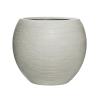 Pot Ridged Horizontal Abby L Cement 52x45 cm ronde bloempot