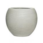 Pot Ridged Horizontal Abby L Cement 52x45 cm ronde bloempot