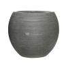 Pot Ridged Horizontal Abby L Dark grey 52x45 cm ronde bloempot