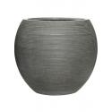 Pot Ridged Horizontal Abby L Dark grey 52x45 cm ronde bloempot