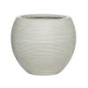 Pot Ridged Horizontal Abby M Cement 35x30 cm ronde bloempot