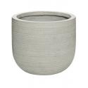 Pot Ridged Horizontal Cody S Cement 28x25 cm ronde bloempot