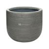 Pot Ridged Horizontal Cody S Dark grey 28x25 cm ronde bloempot