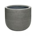 Pot Ridged Horizontal Cody S Dark grey 28x25 cm ronde bloempot