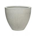 Pot Ridged Vertical Jesslyn S Cement 51x43 cm ronde bloempot