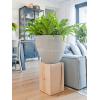 Pot Ridged Vertical Jesslyn S Cement 51x43 cm ronde bloempot