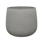 Pot Ridged Vertical Pax L Cement 55x48 cm ronde bloempot