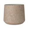 Pot Rough Patt XXL Grey Washed Fiberclay 34x28 cm grijze ronde bloempot