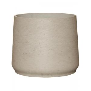 Pot Rough Patt XXXL Grey Washed Fiberclay 45x38 cm grijze ronde bloempot