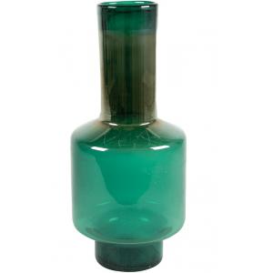 Vivien Bottle Shiny Green L 23x54 cm groene glazen vaas