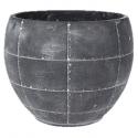 Ter Steege Detroit earth pot 24x24x19 cm Grey bloempot binnen