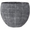 Ter Steege Detroit earth planter 36x20x29 cm Grey bloempot ovaal binnen