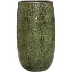 Hoge Pot Marly Green ronde groene bloempot voor binnen en buiten 36x63 cm