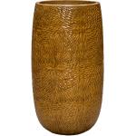 Hoge Pot Marly Honey ronde gele bloempot voor binnen en buiten 36x63 cm