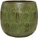 Pot Marly Green ronde groene bloempot voor binnen en buiten 41x38 cm