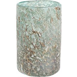 Vase Aya cylinder ice green glazen vaas 12 cm